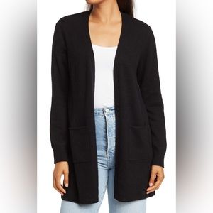 Open Front Cashmere Cardigan